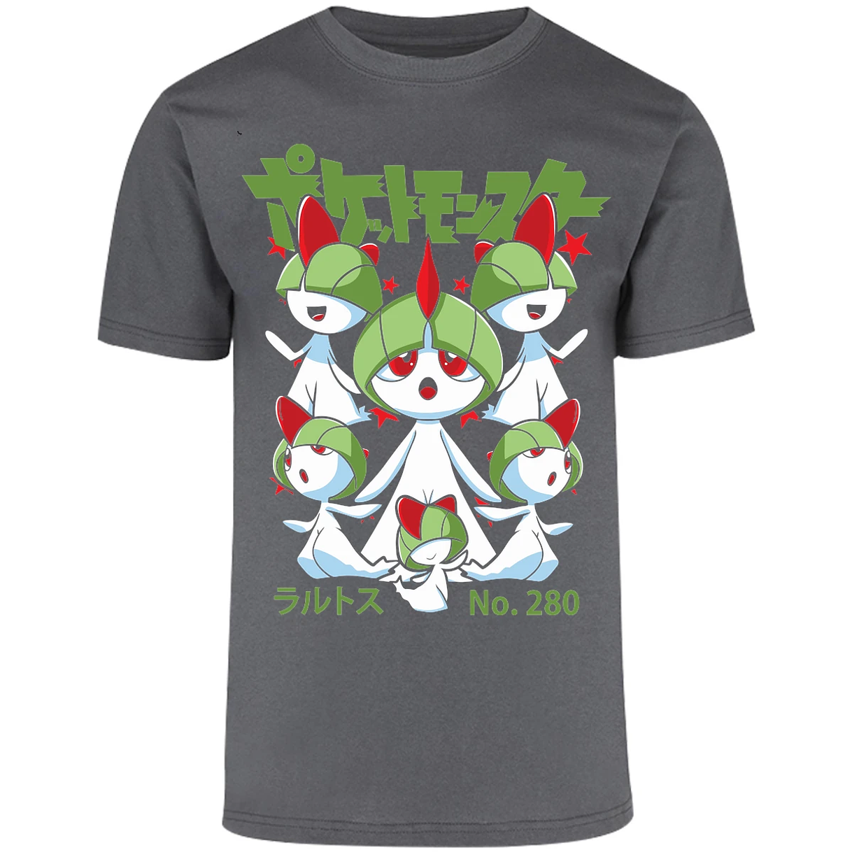 Playera Pokemon Ralts Anime para Adulto 27