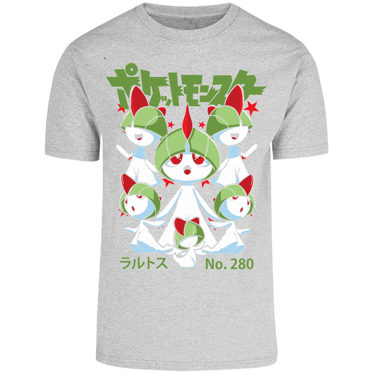 Playera Pokemon Ralts Anime para Adulto 28