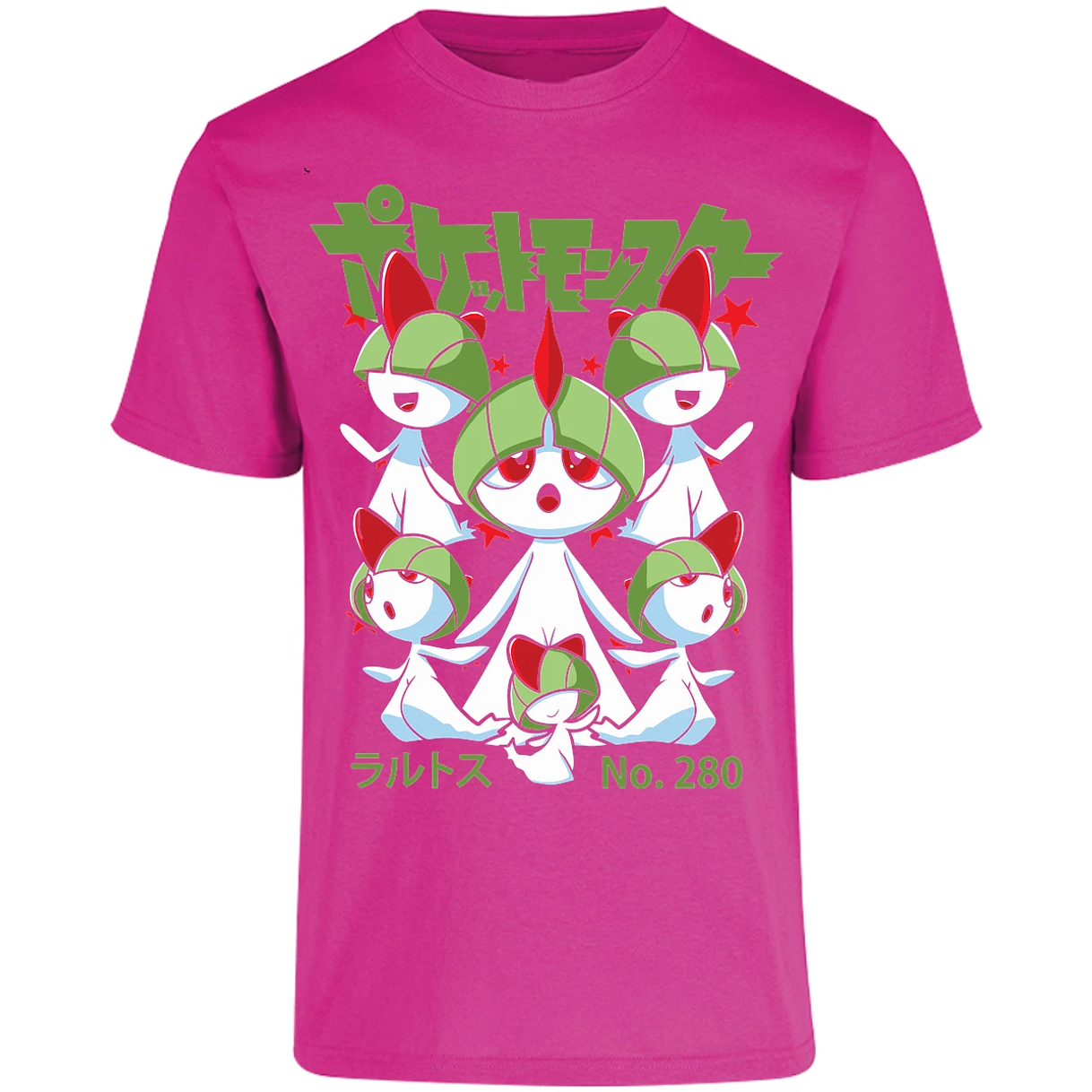 Playera Pokemon Ralts Anime para Adulto 29
