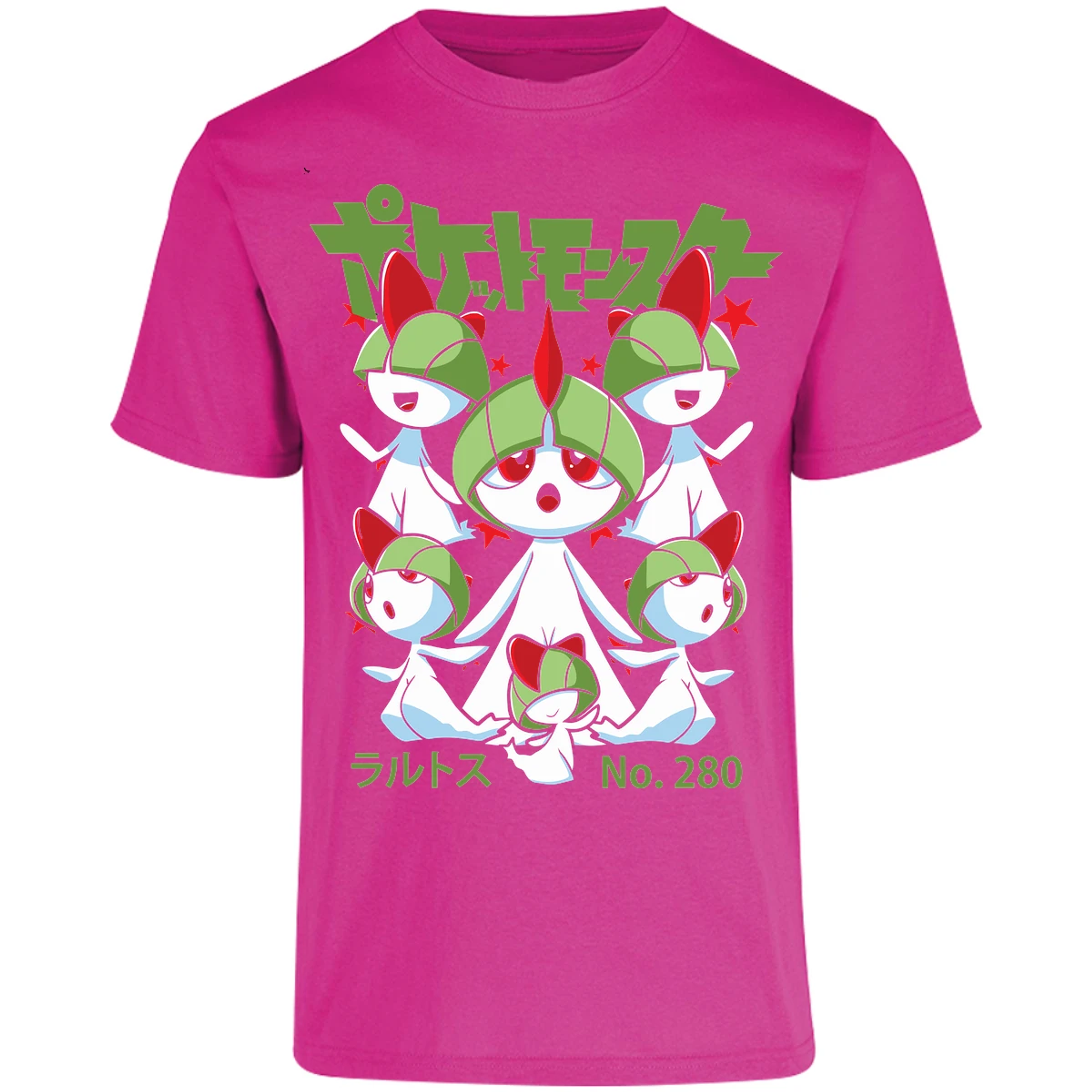 Playera Pokemon Ralts Anime para Adulto 29