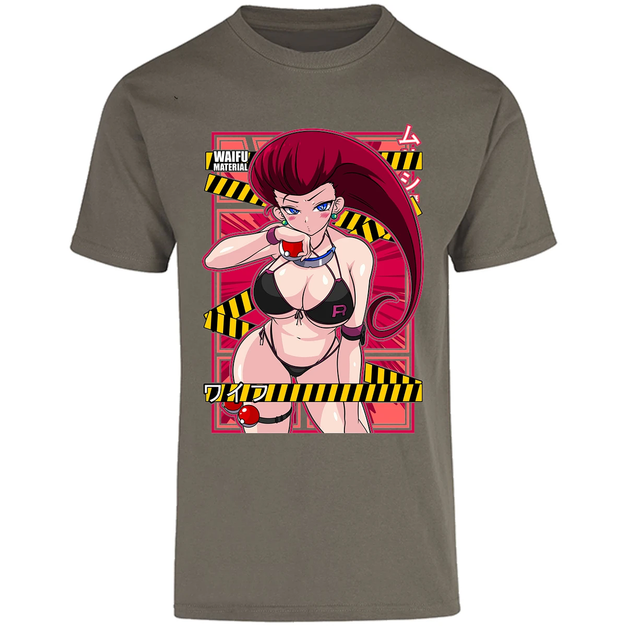 Playera Pokemon Jessie Waifu para Adulto 24
