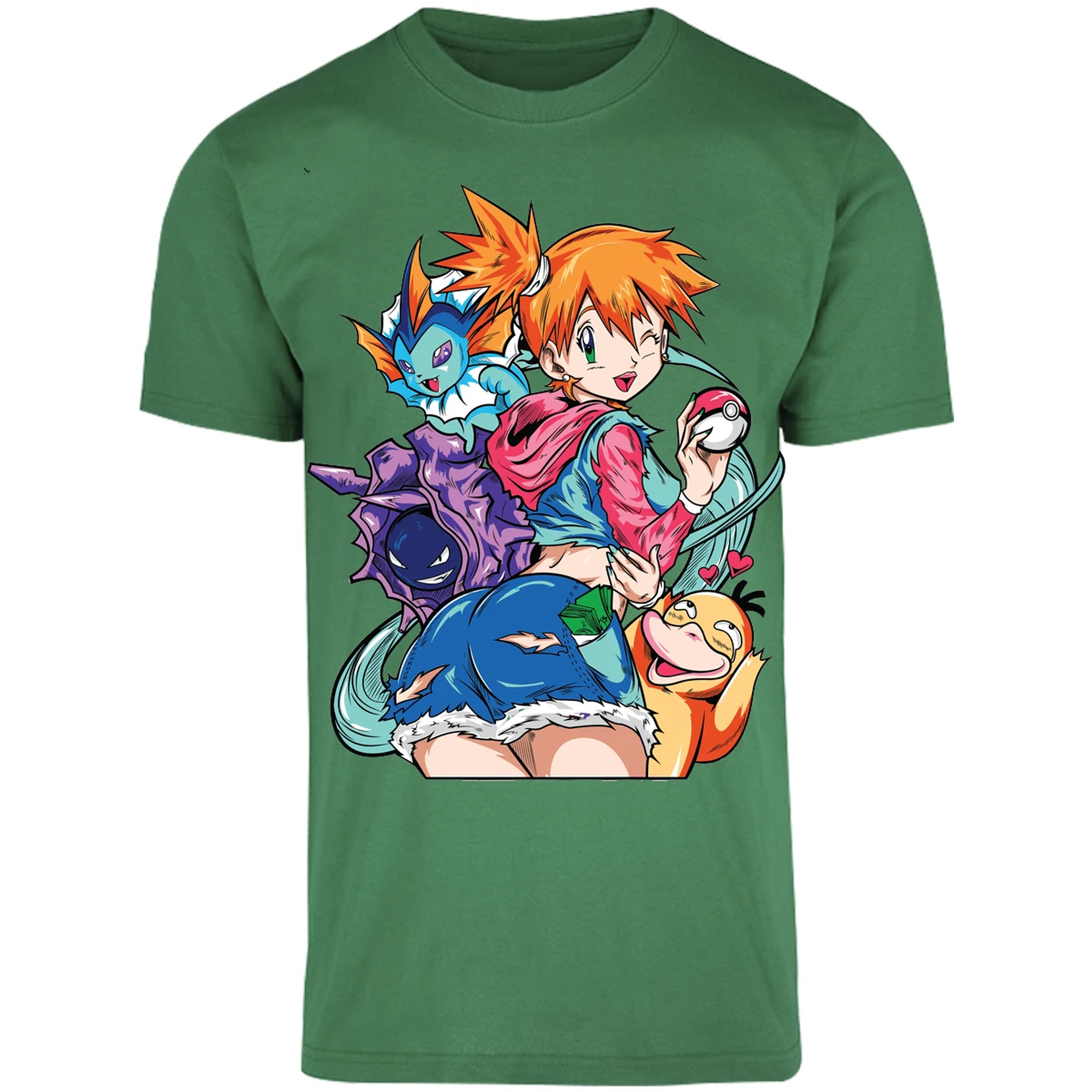 Playera Pokemon Misty Pokemon Waifu para Adulto 26
