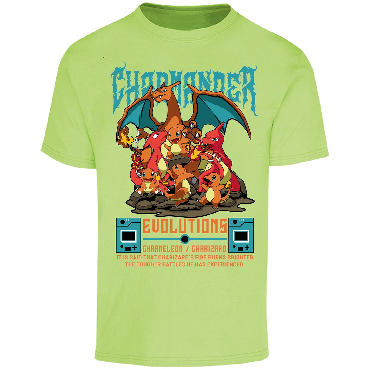 Playera Pokemon Charmander Anime para Adulto 10