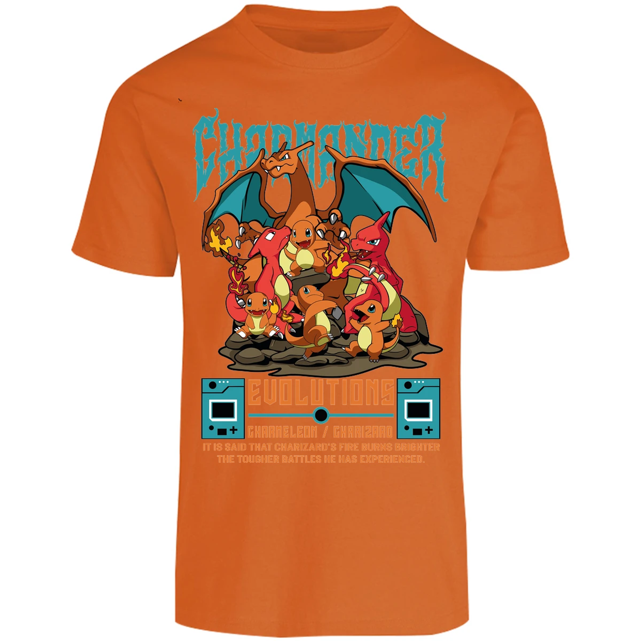 Playera Pokemon Charmander Anime para Adulto 17
