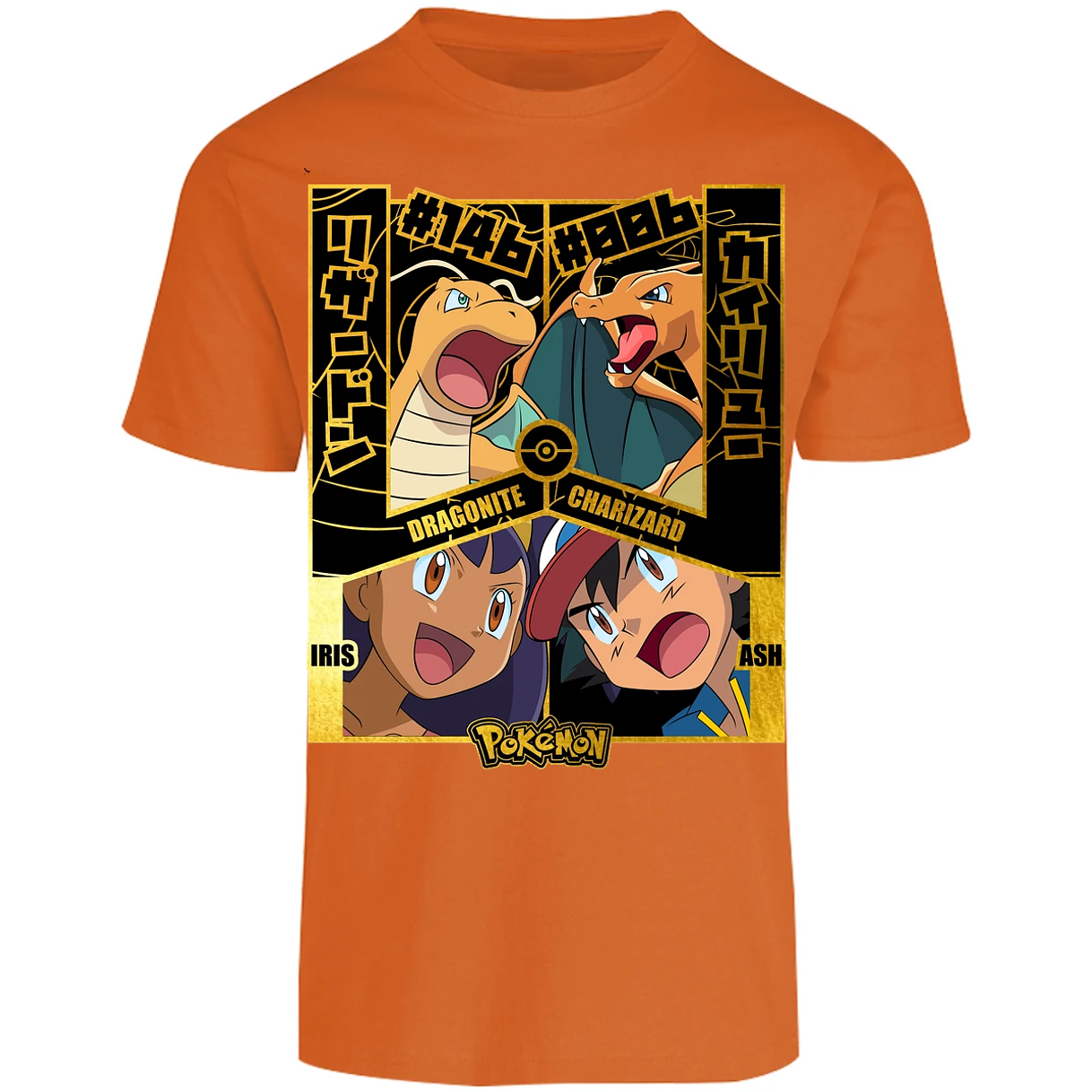 Playera Pokemon Dragonite Vs Charizard para Adulto 21