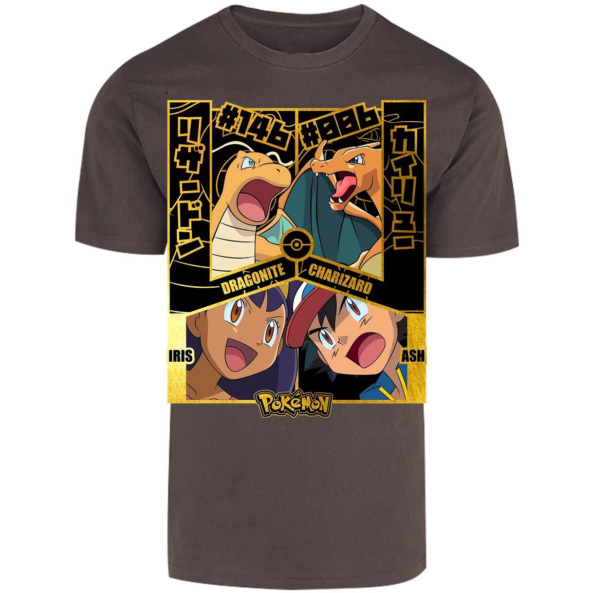 Playera Pokemon Dragonite Vs Charizard para Adulto 22