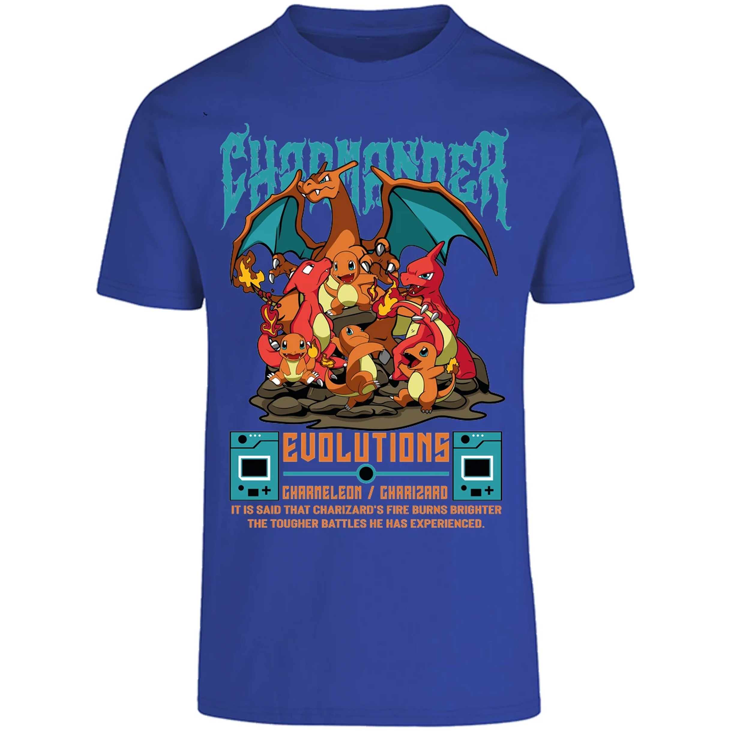 Playera Pokemon Charmander Anime para Adulto 24