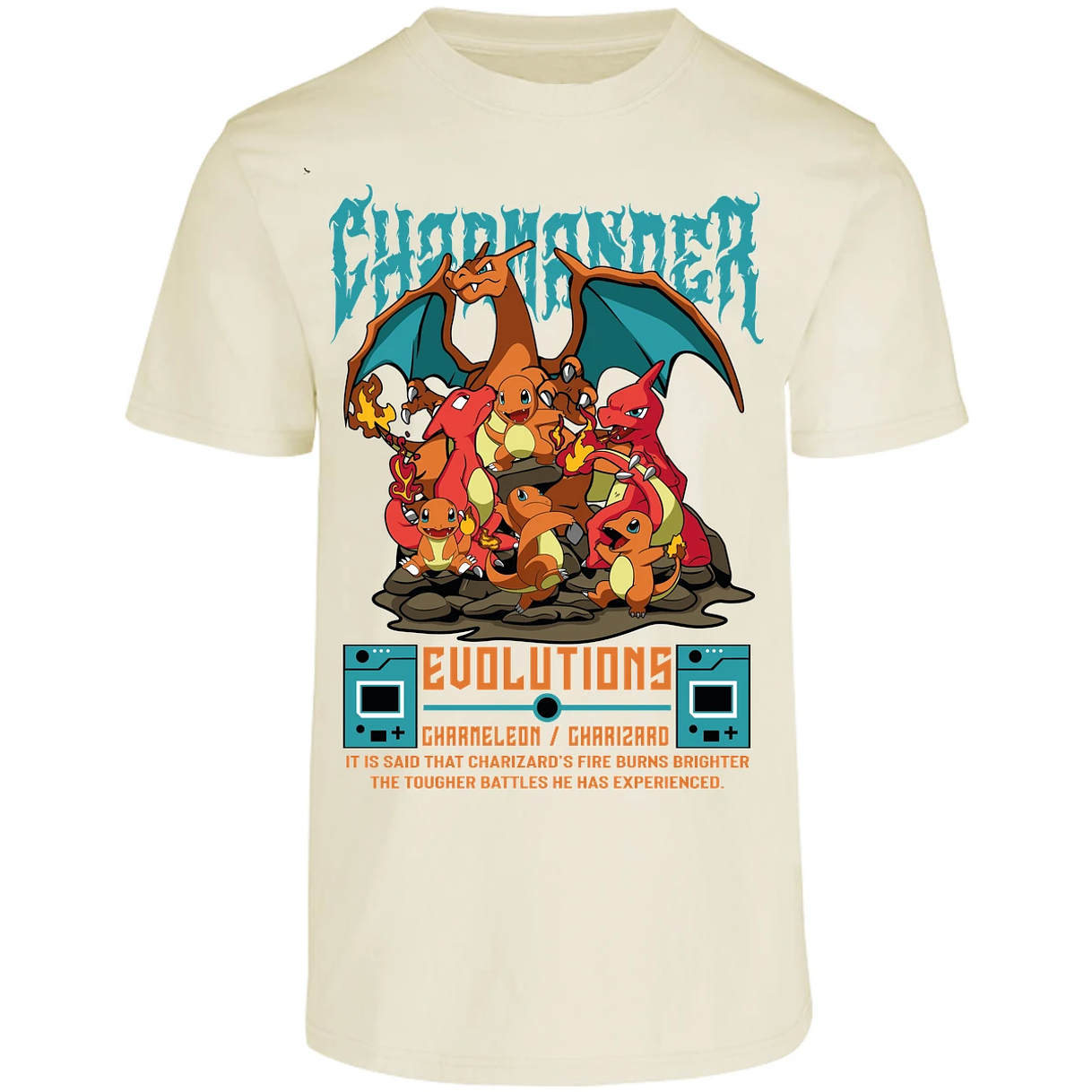 Playera Pokemon Charmander Anime para Adulto 29