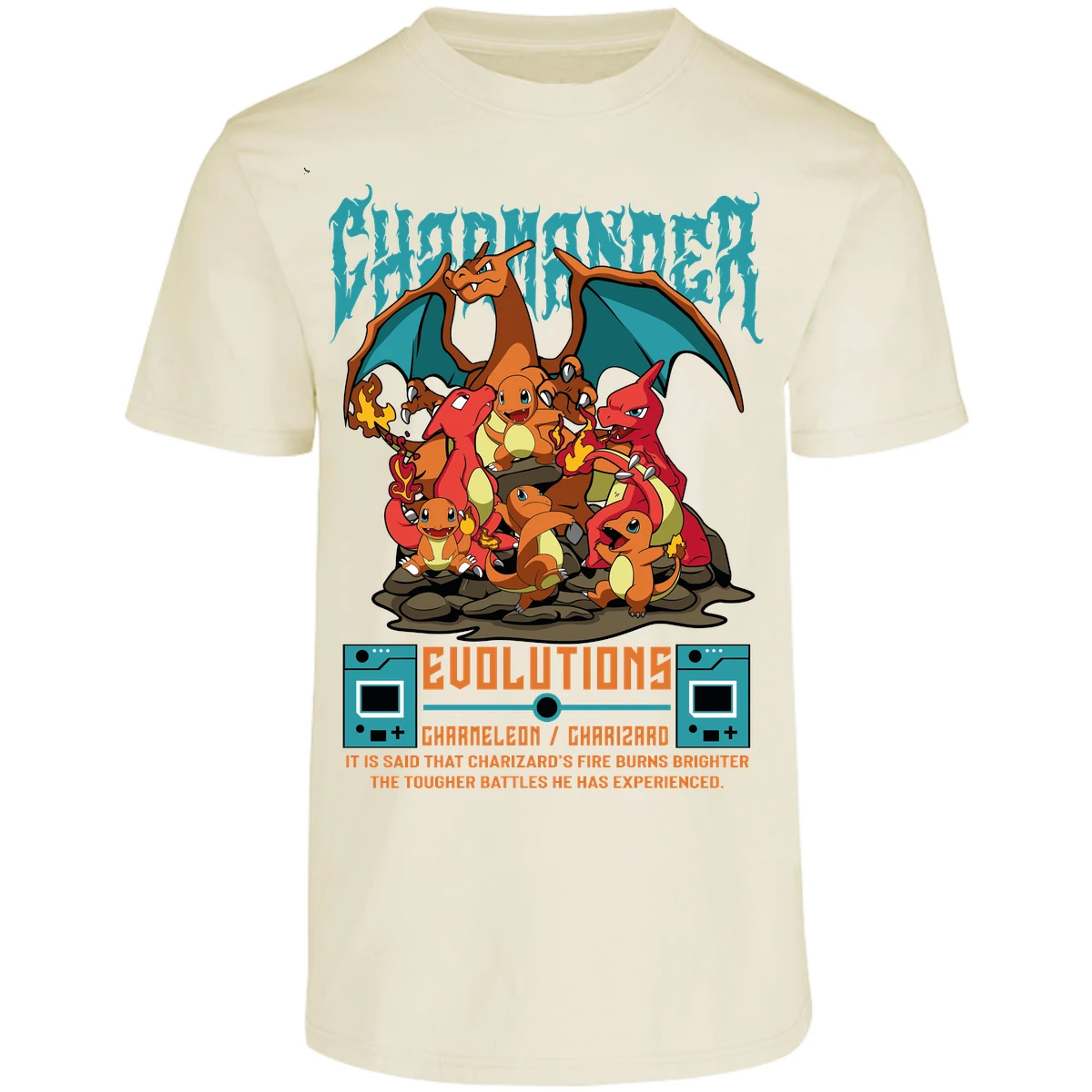 Playera Pokemon Charmander Anime para Adulto 29