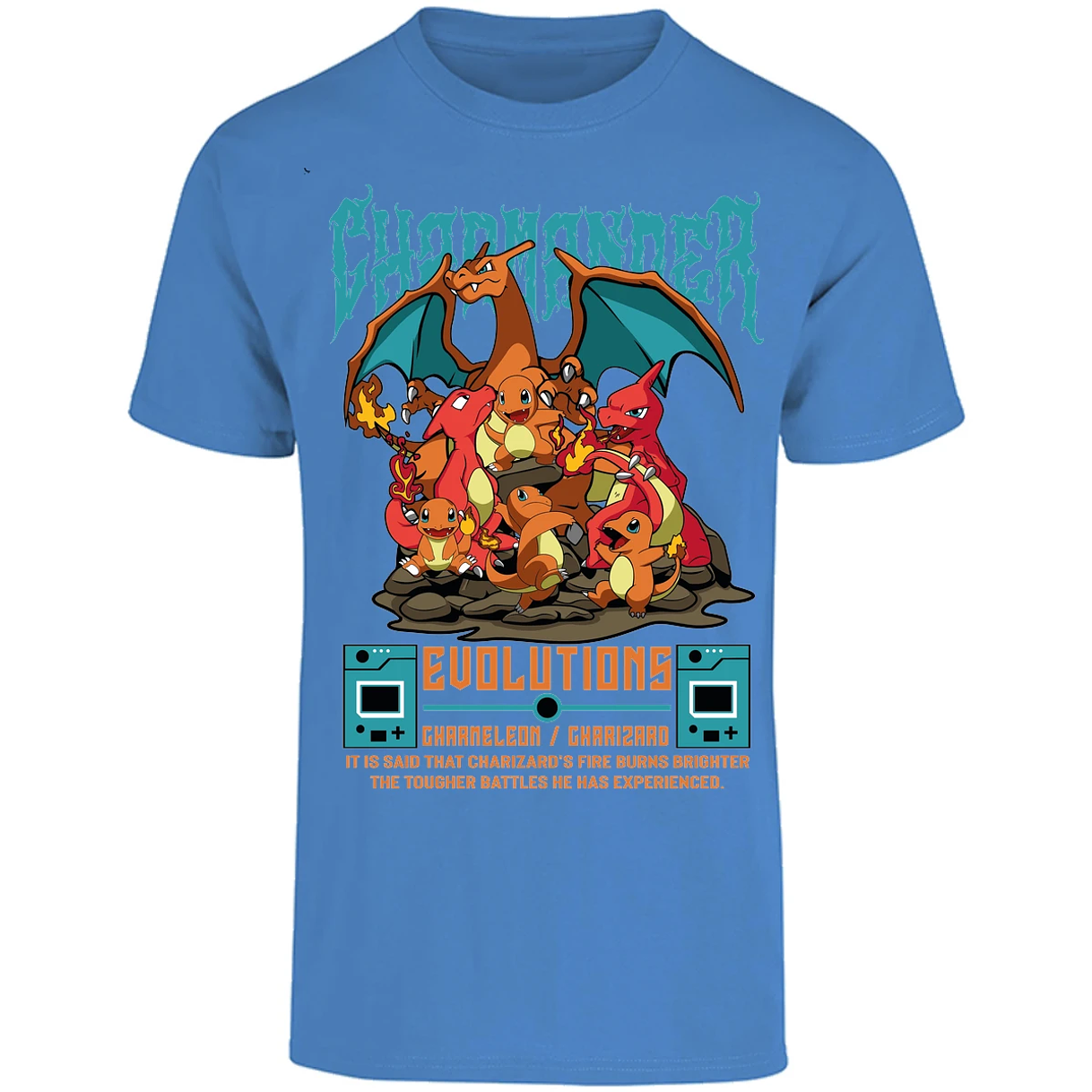 Playera Pokemon Charmander Anime para Adulto 31