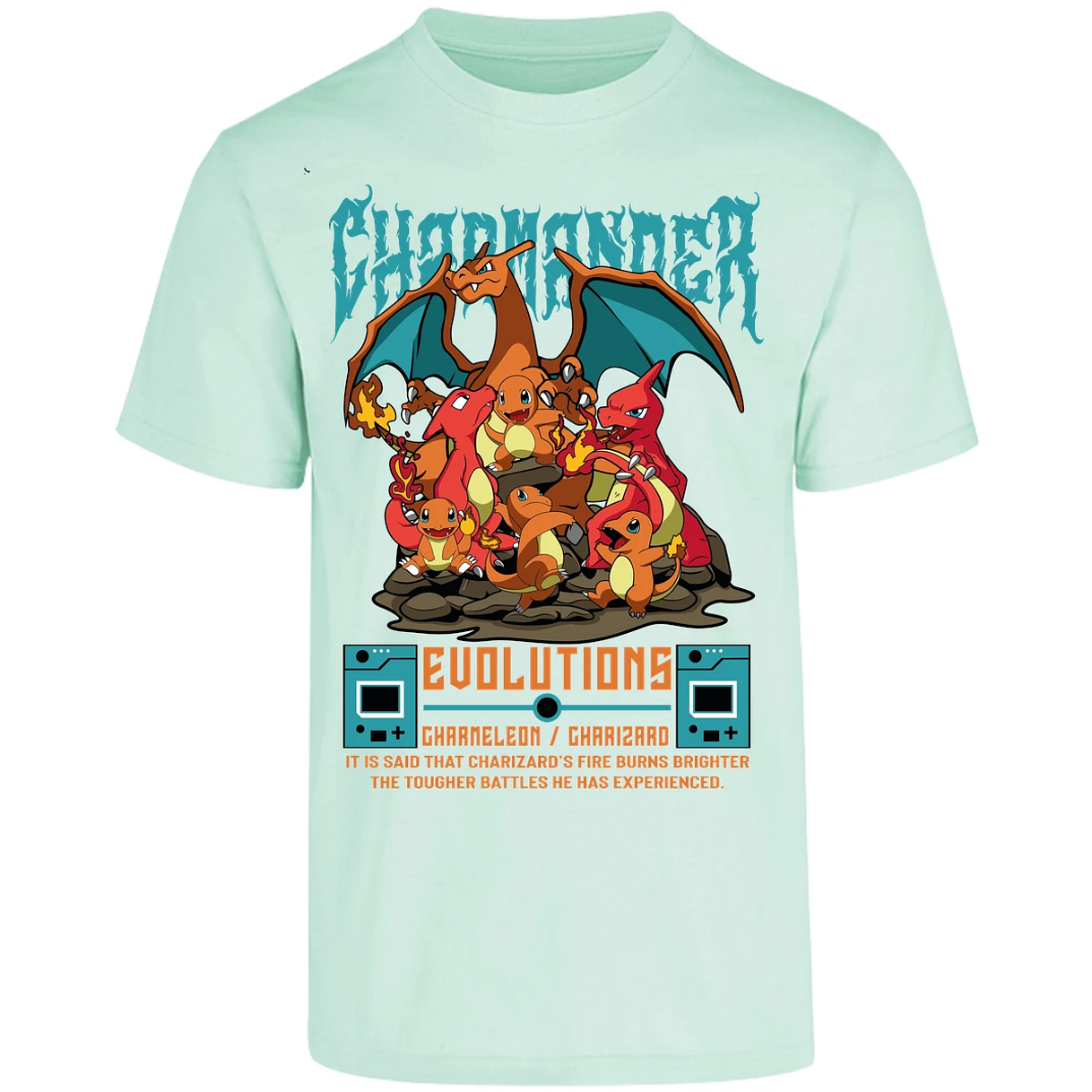 Playera Pokemon Charmander Anime para Adulto 35