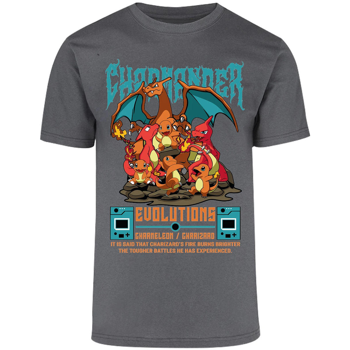 Playera Pokemon Charmander Anime para Adulto 37