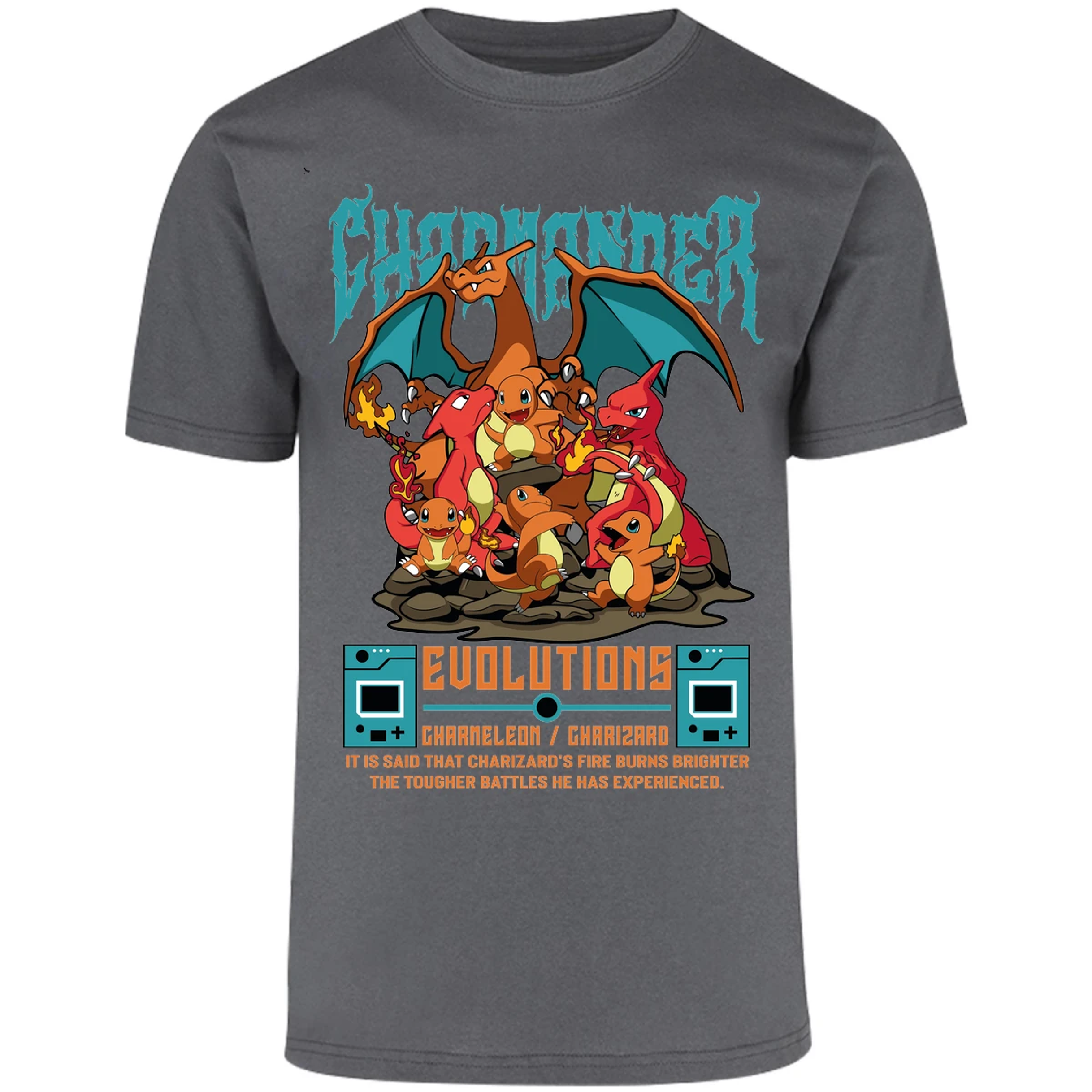 Playera Pokemon Charmander Anime para Adulto 37