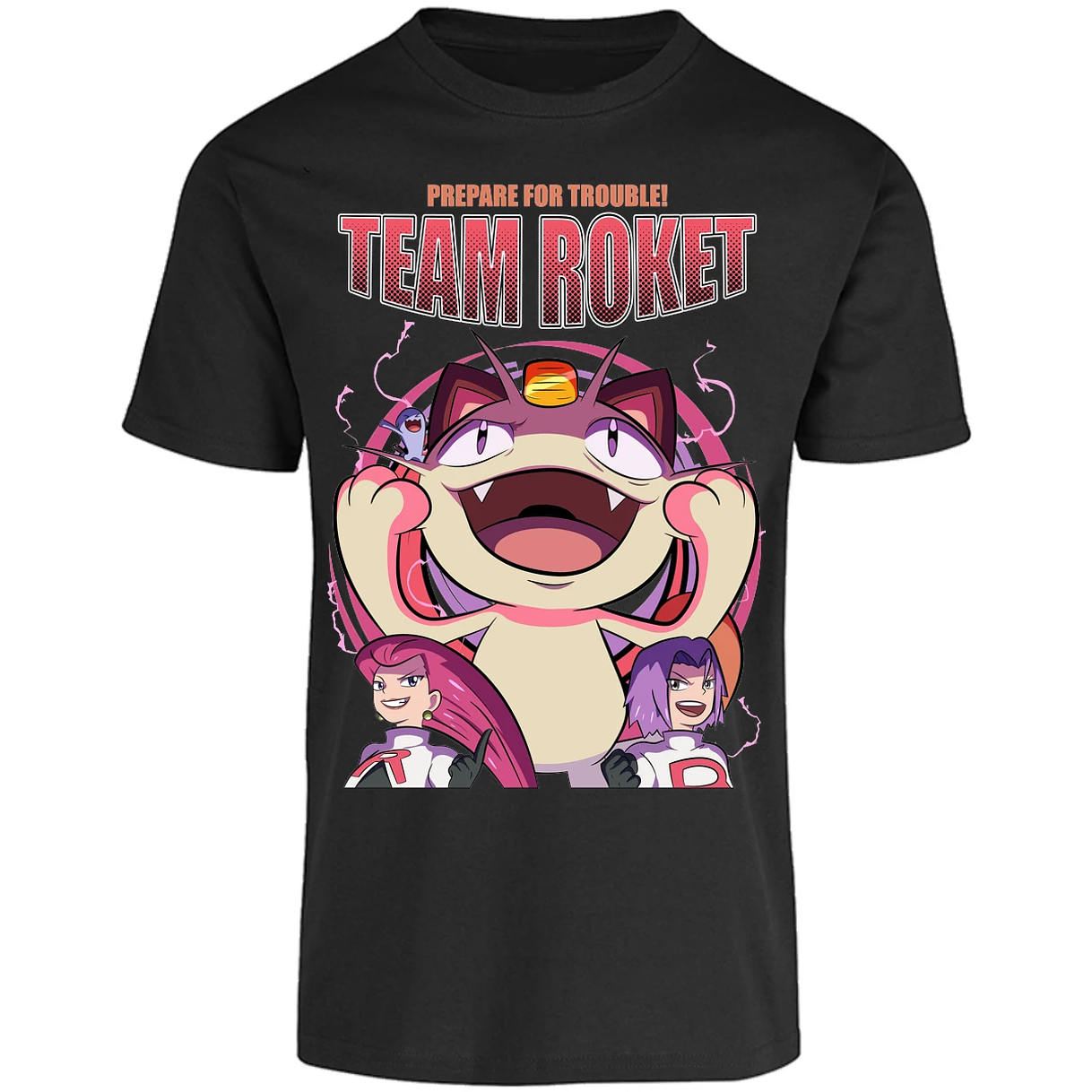 Playera Pokemon Team Rocket para Adulto 15