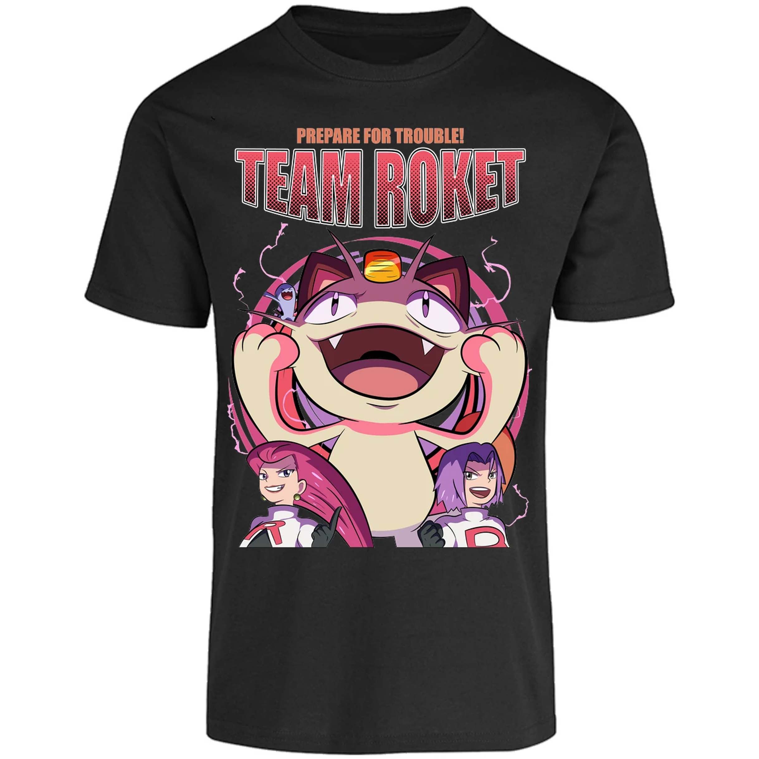 Playera Pokemon Team Rocket para Adulto 15
