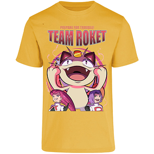 Playera Pokemon Team Rocket para Adulto