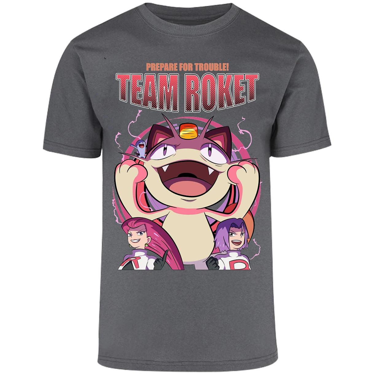 Playera Pokemon Team Rocket para Adulto 10