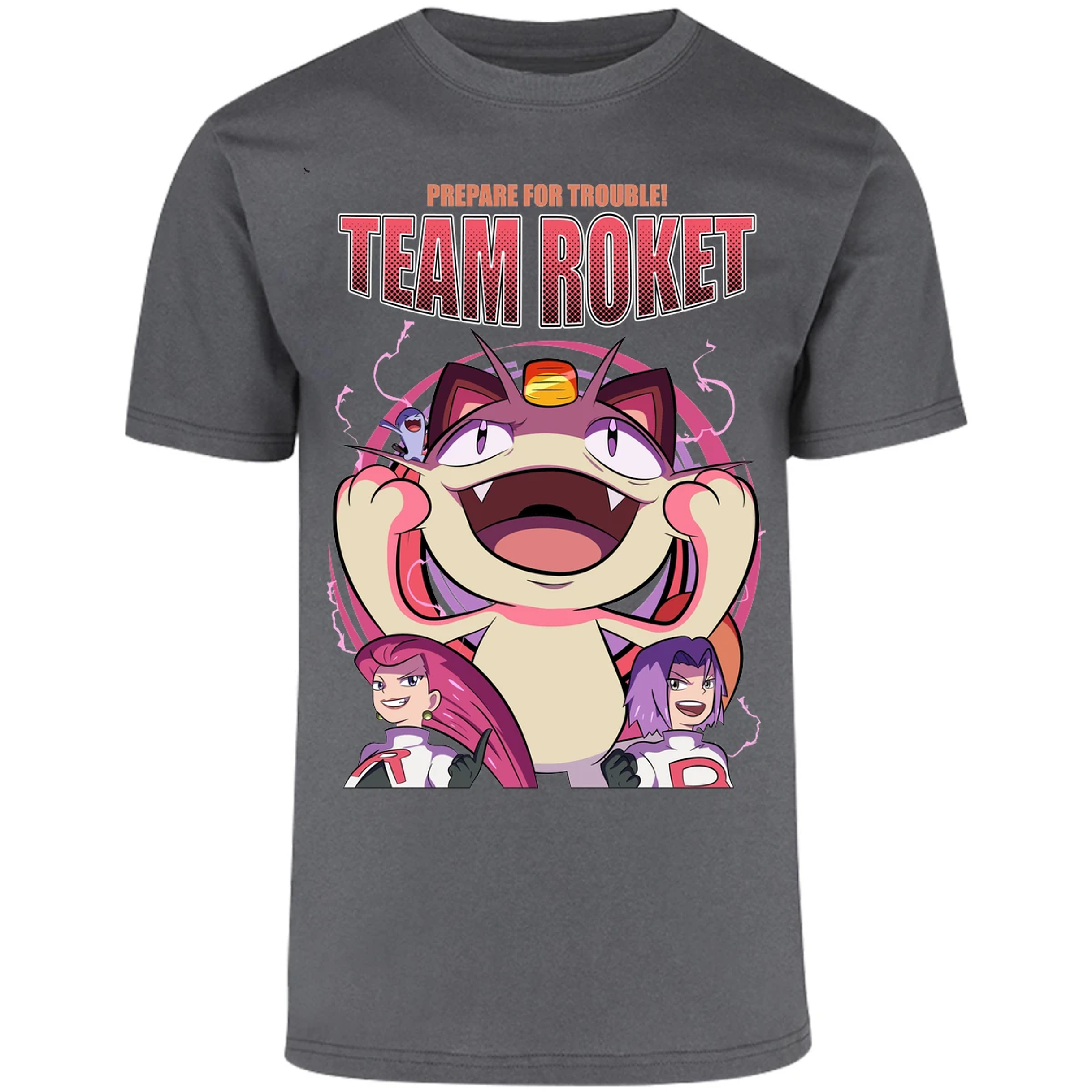 Playera Pokemon Team Rocket para Adulto 10