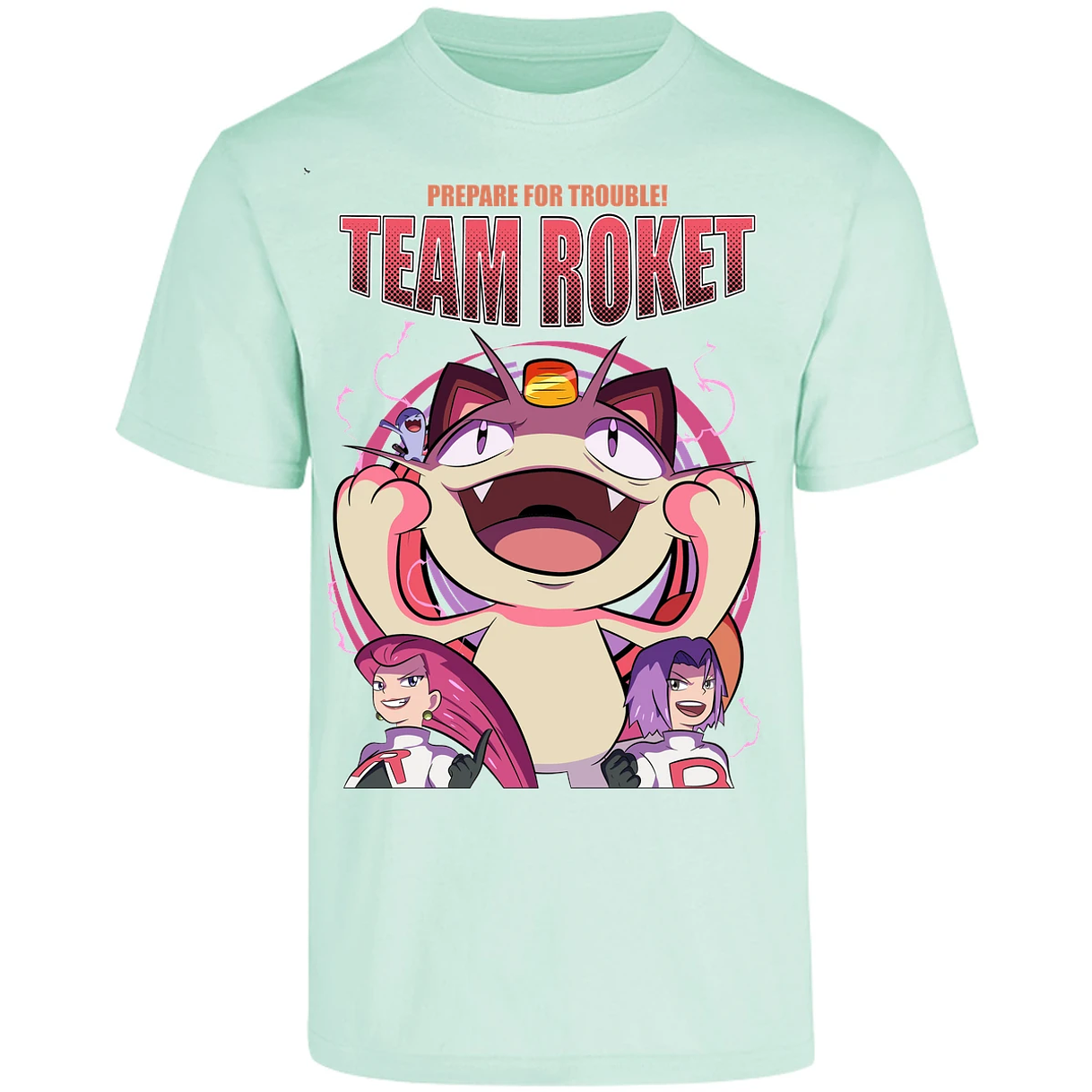Playera Pokemon Team Rocket para Adulto 14