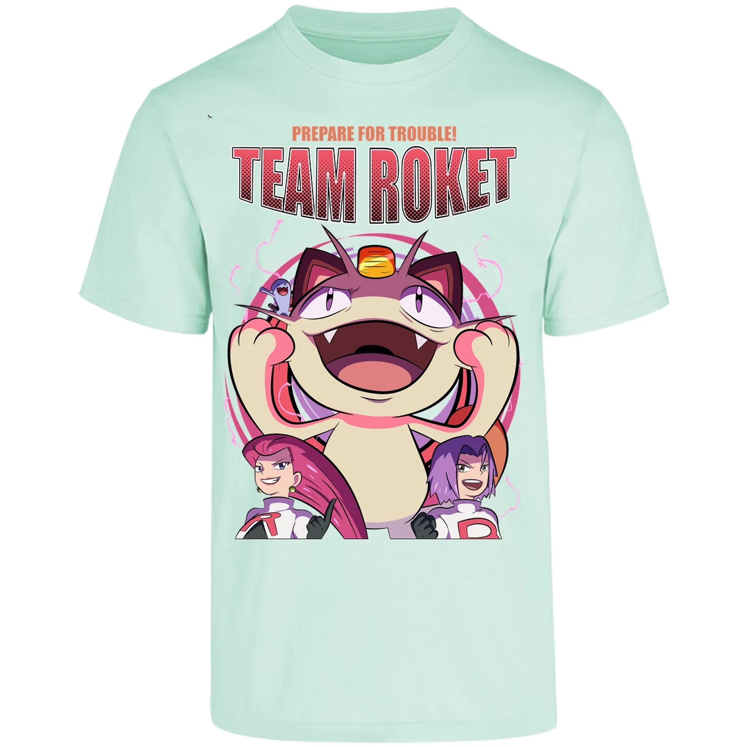 Playera Pokemon Team Rocket para Adulto 14