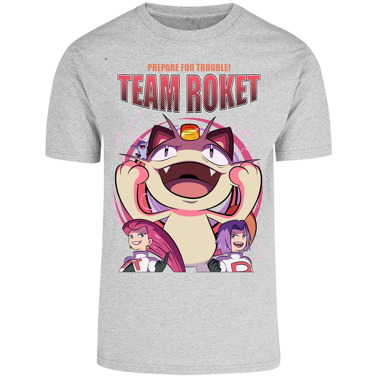 Playera Pokemon Team Rocket para Adulto 17