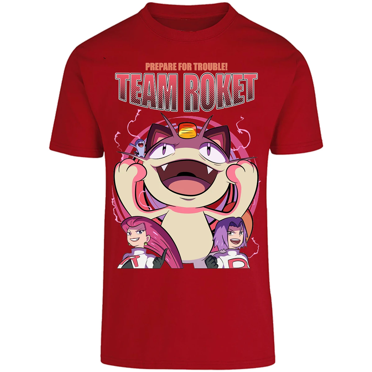 Playera Pokemon Team Rocket para Adulto 24
