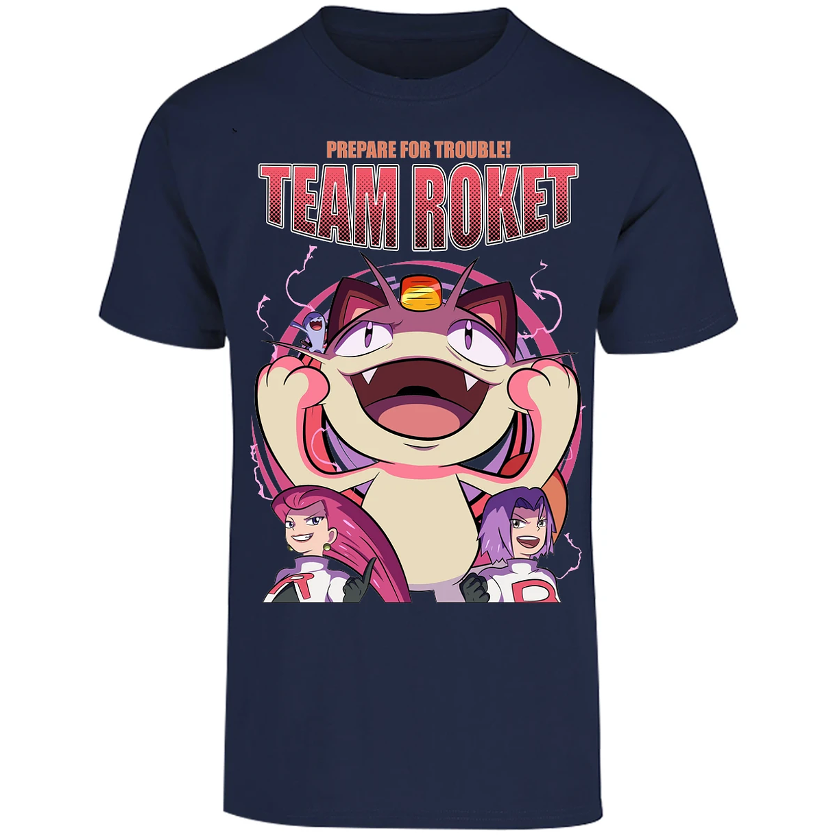 Playera Pokemon Team Rocket para Adulto 27
