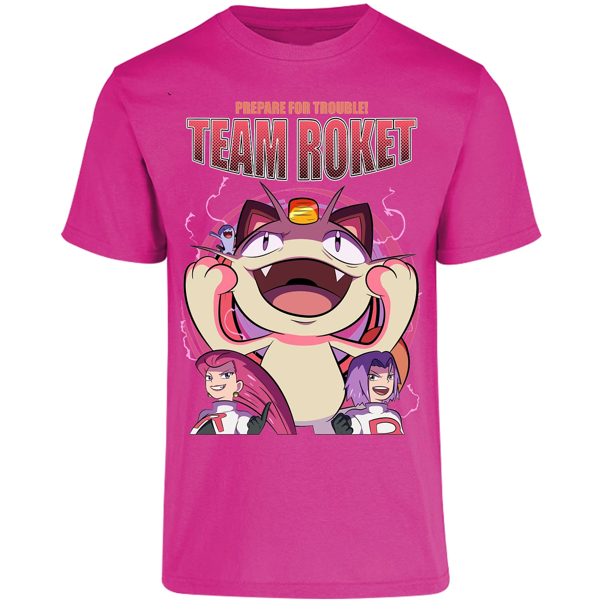 Playera Pokemon Team Rocket para Adulto 29