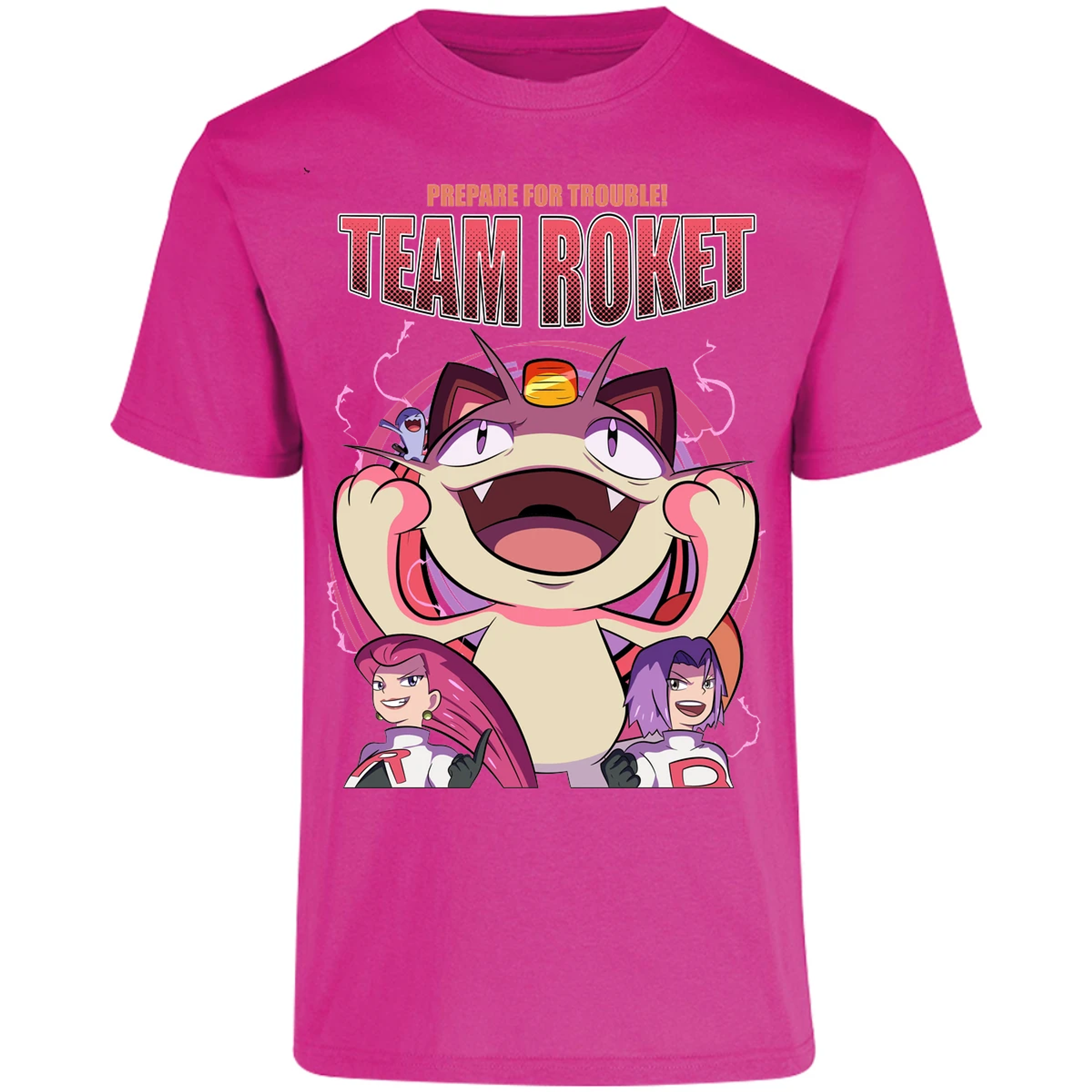 Playera Pokemon Team Rocket para Adulto 29