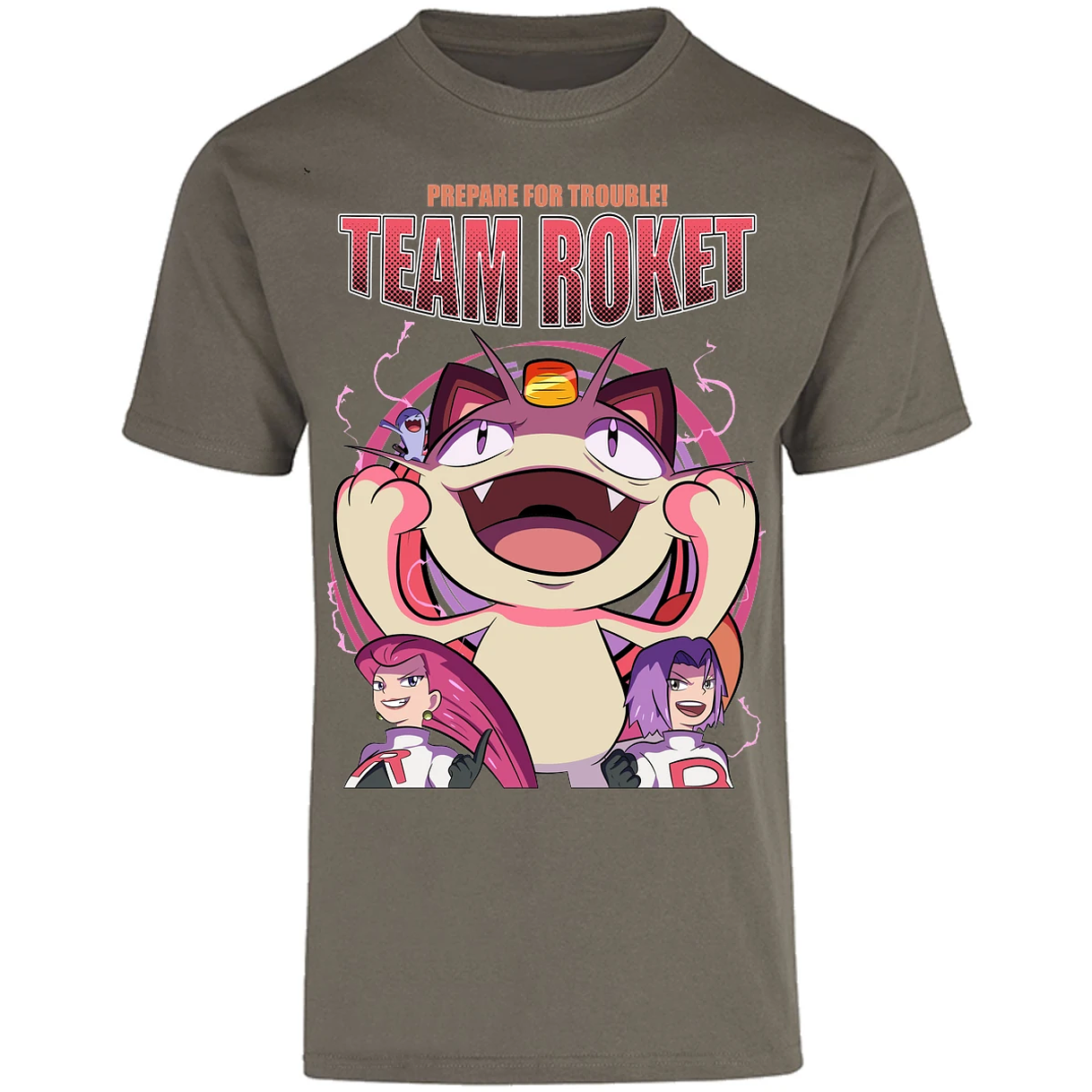 Playera Pokemon Team Rocket para Adulto 34