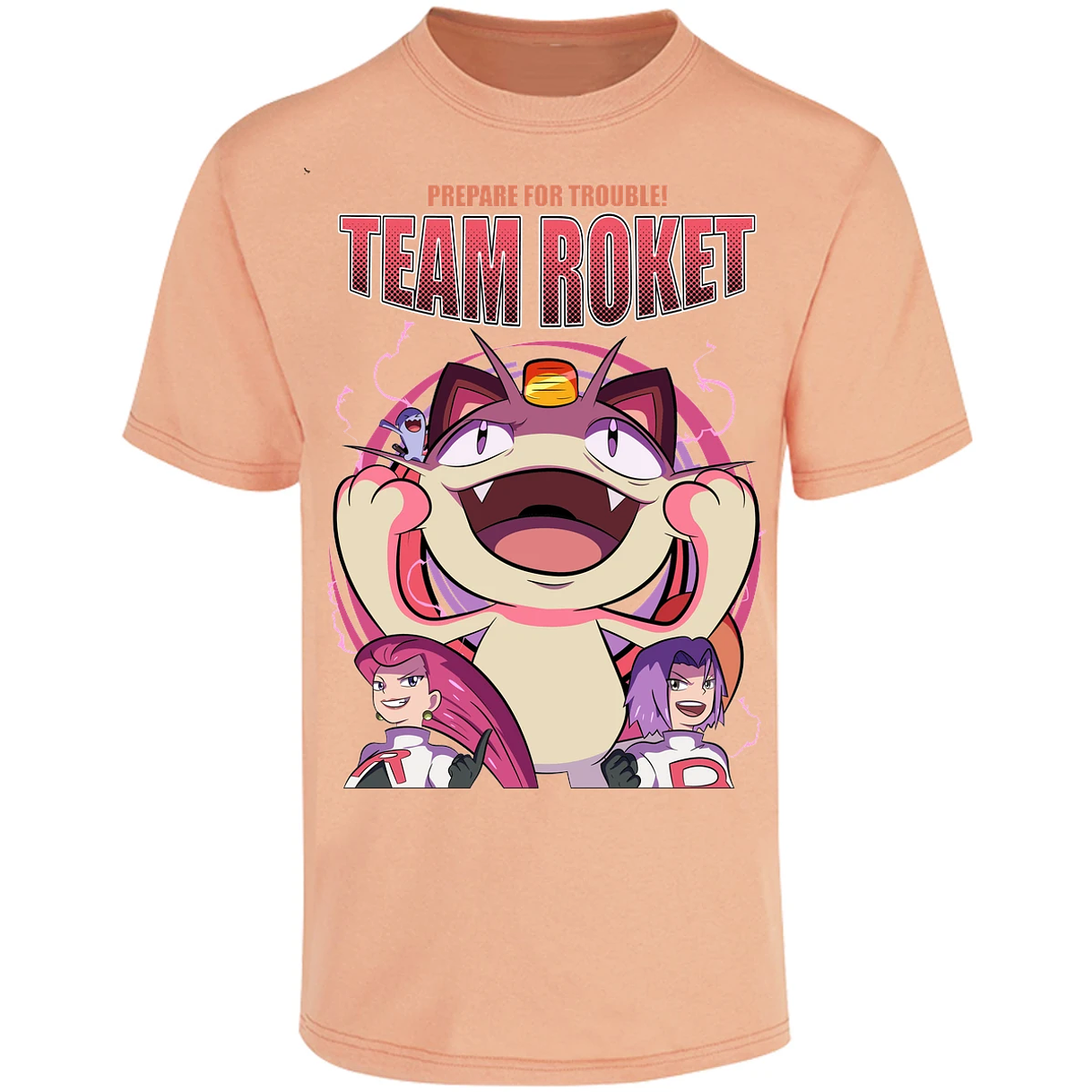 Playera Pokemon Team Rocket para Adulto 35