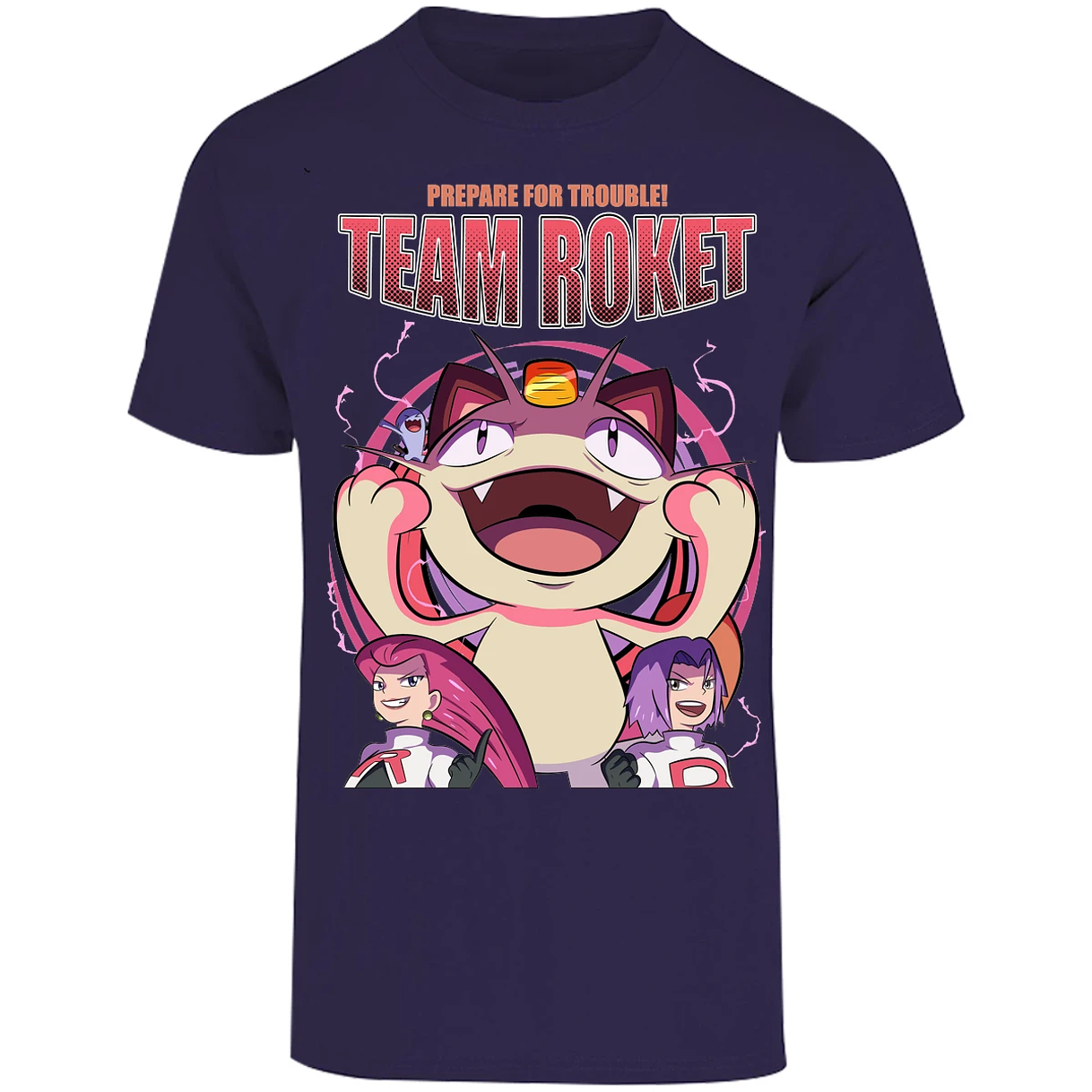 Playera Pokemon Team Rocket para Adulto 38