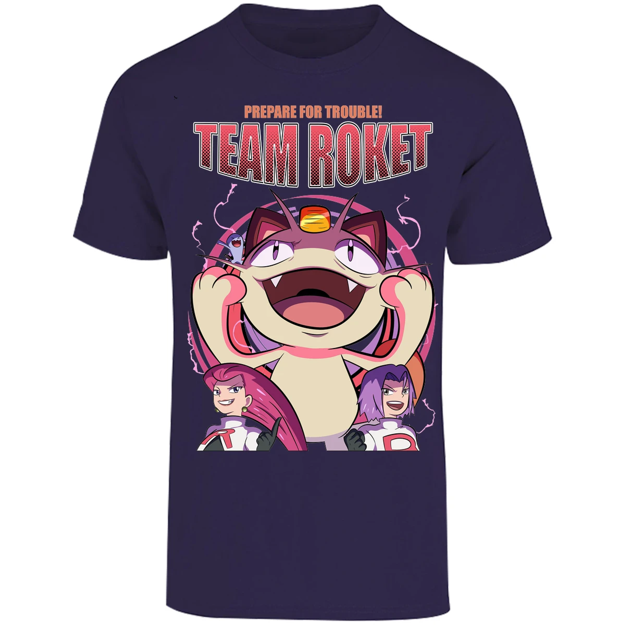 Playera Pokemon Team Rocket para Adulto 38
