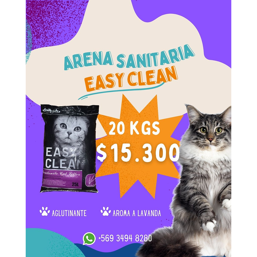 Easy Clean lavanda 20 y 40 kilos