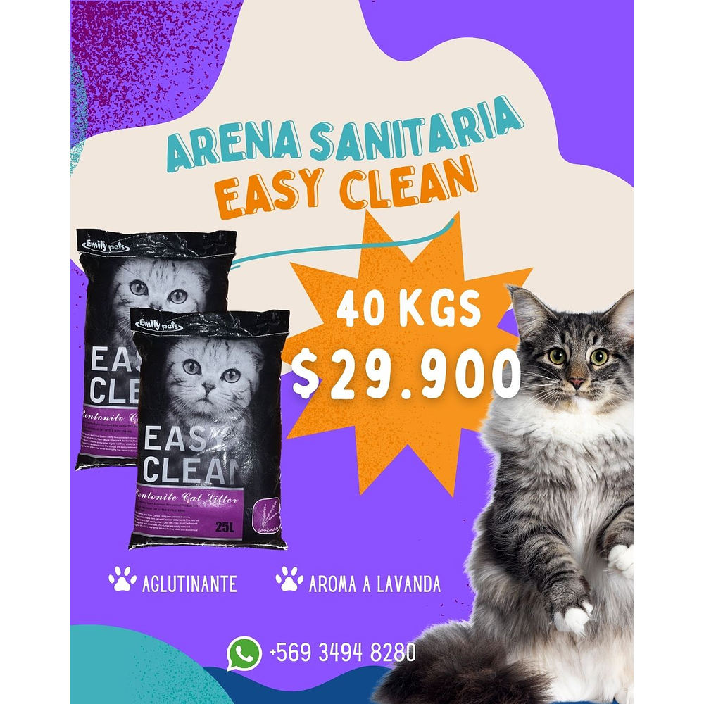 Easy Clean lavanda 20 y 40 kilos