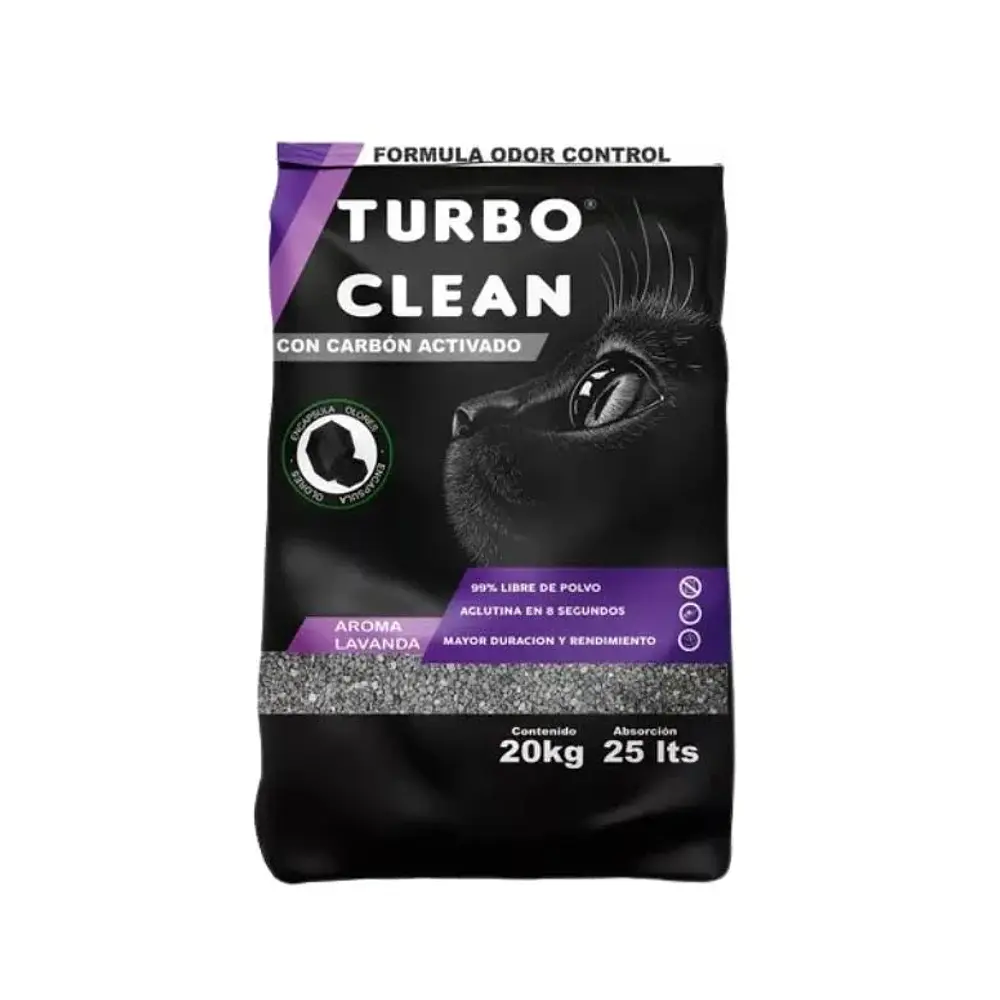 Arena Turbo Clean Lavanda 20-40 y 60 kilos