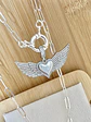 Collar Corazón Alado Circones Silver - Miniatura 1