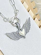 Collar Corazón Alado Circones Silver - Miniatura 4
