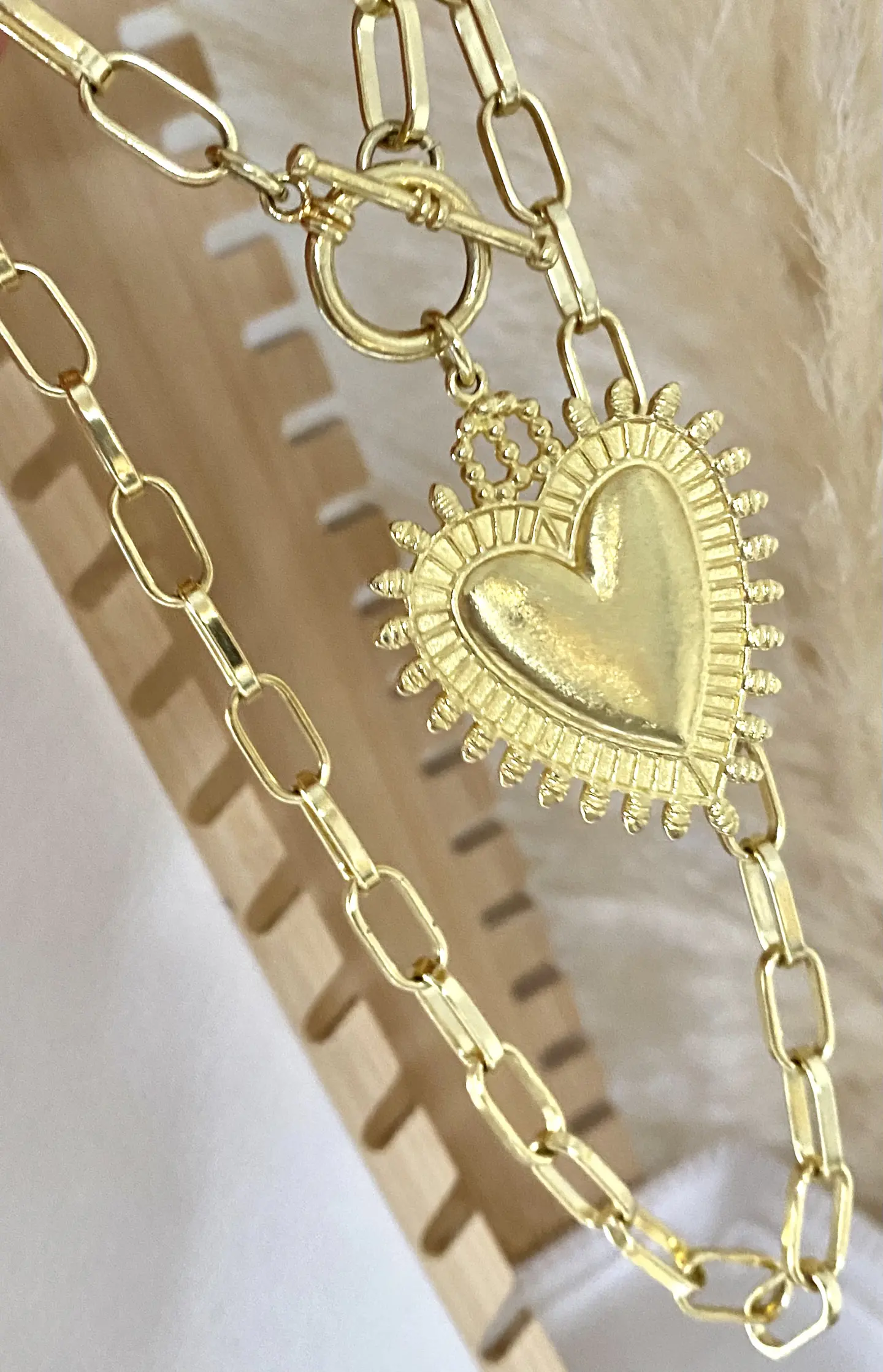 Collar Maxi Corazón Detente  Sagrado 3