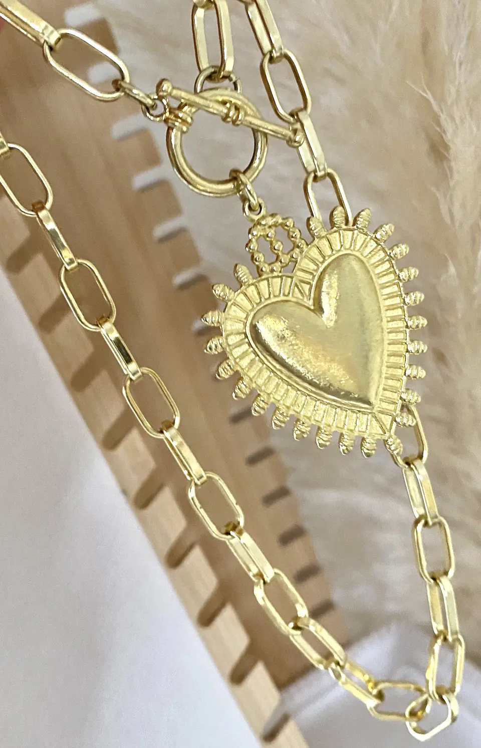Collar Maxi Corazón Detente  Sagrado 3