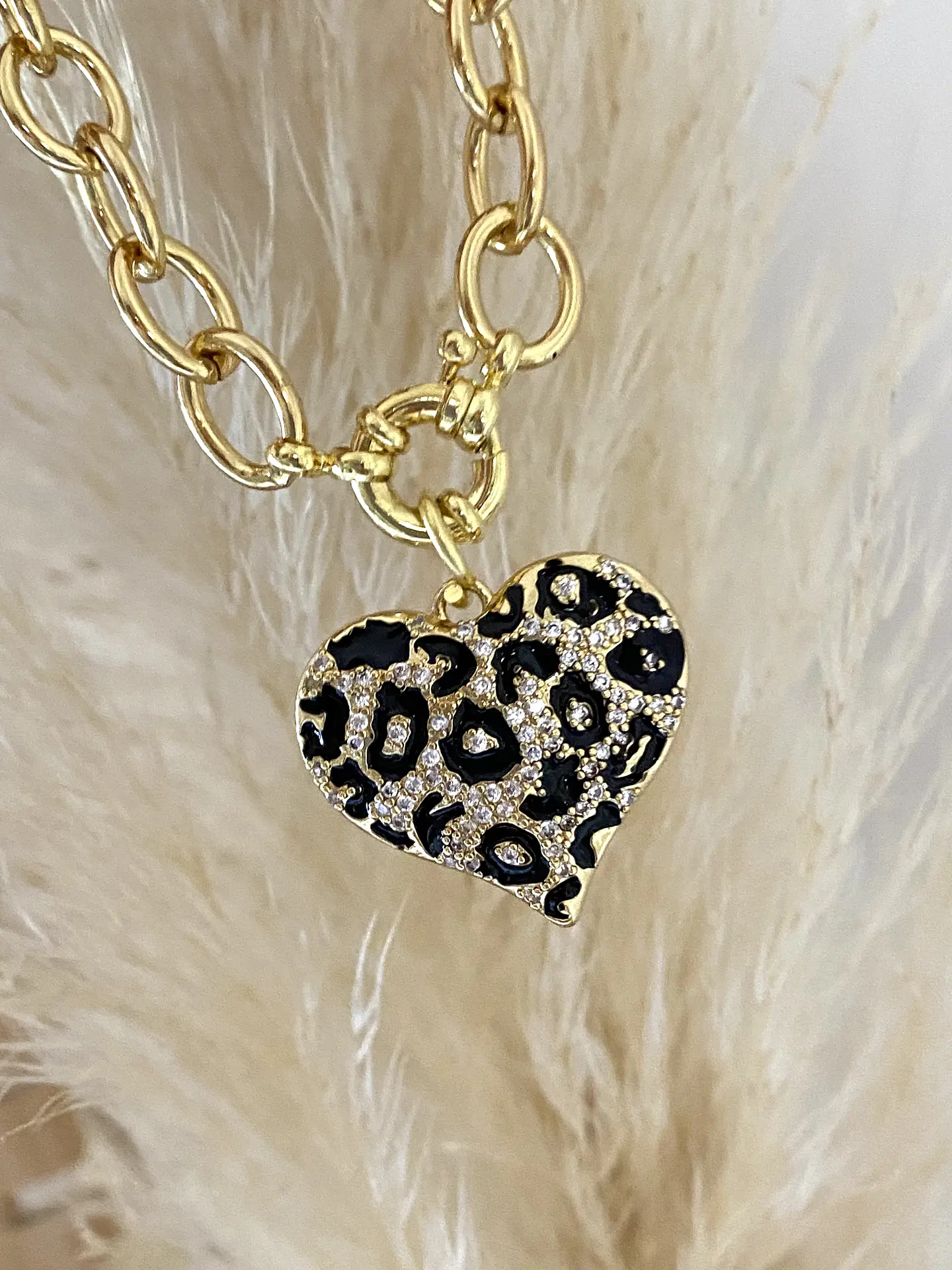 Collar Corazón Print Leo 3