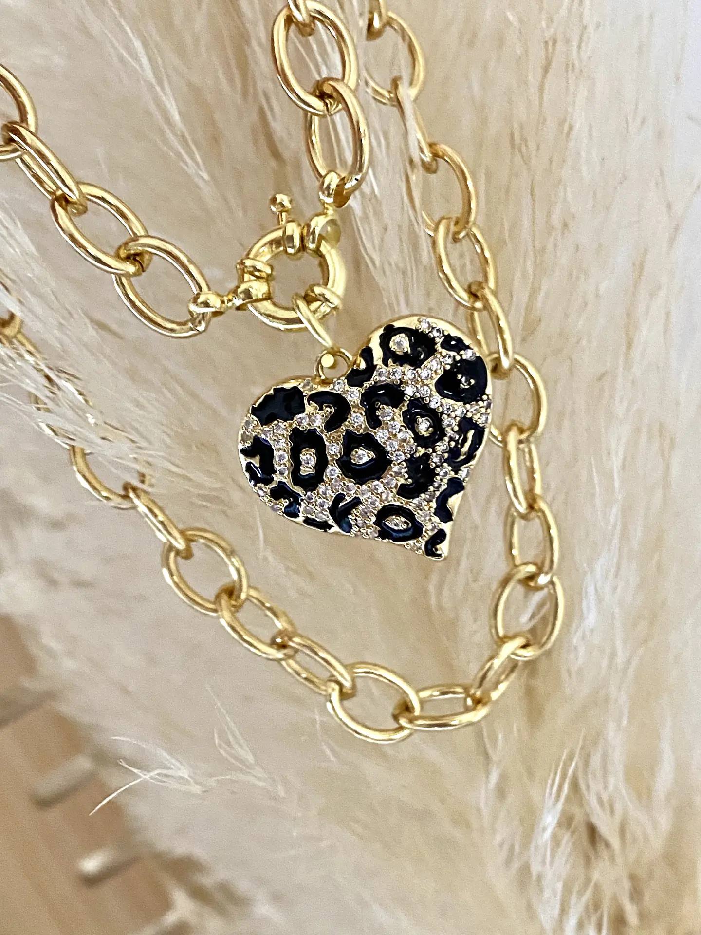 Collar Corazón Print Leo 1