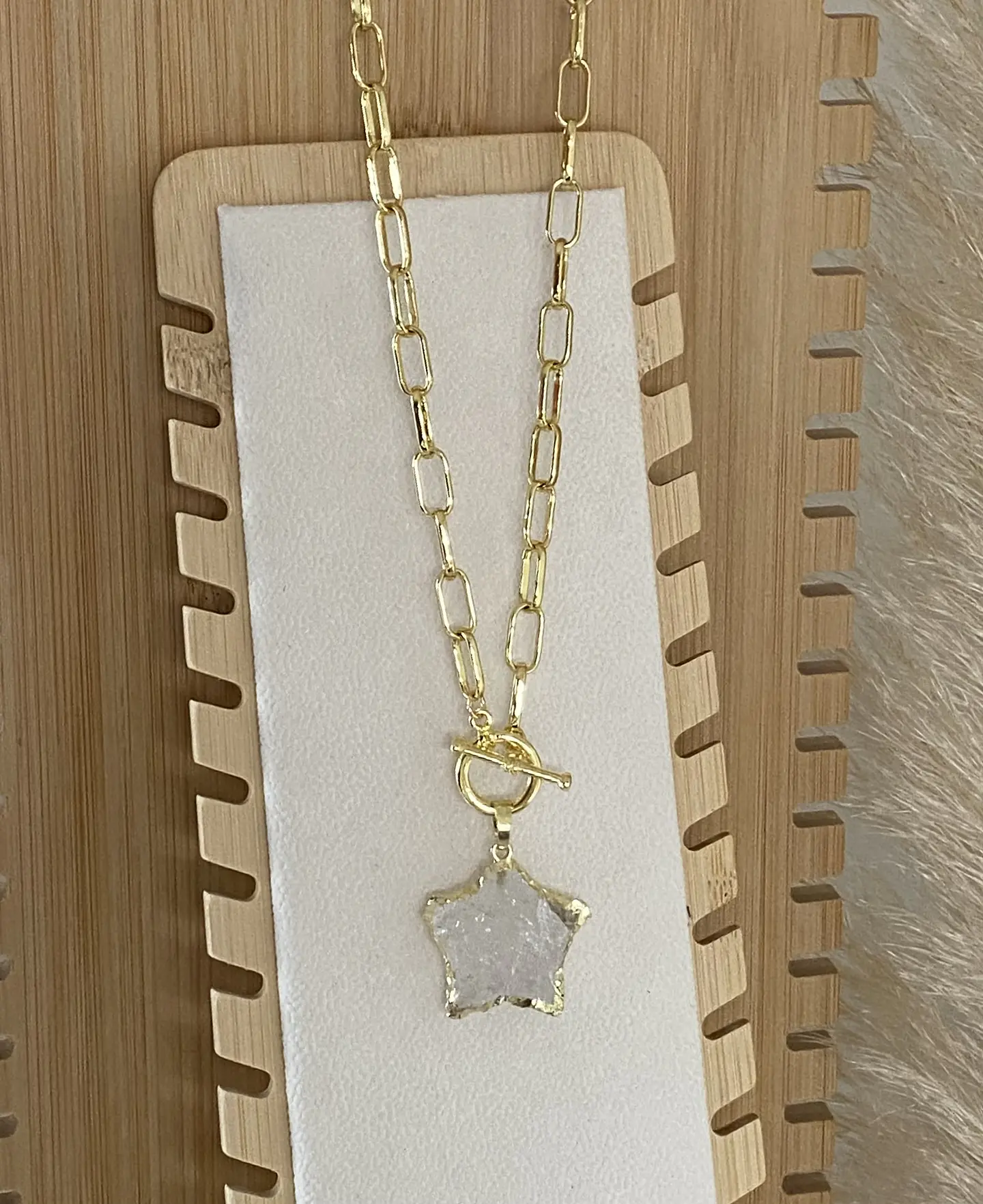 Collar Estrella Cuarzo Blanco 3