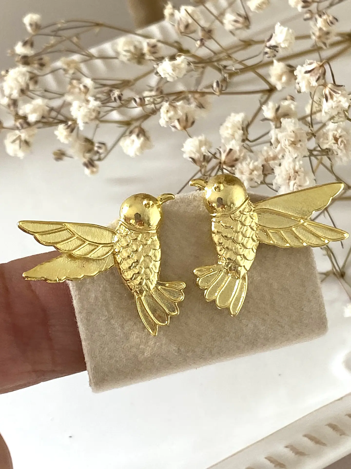 Aros Colibrí Gold 2