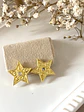 Aros Estrella Grabada Circones Gold - Miniatura 2
