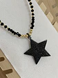 Collar Estrella Black piedras facetadas  - Miniatura 3