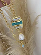 Collar Maxi dije Turquesa Nácar y Perla - Miniatura 3