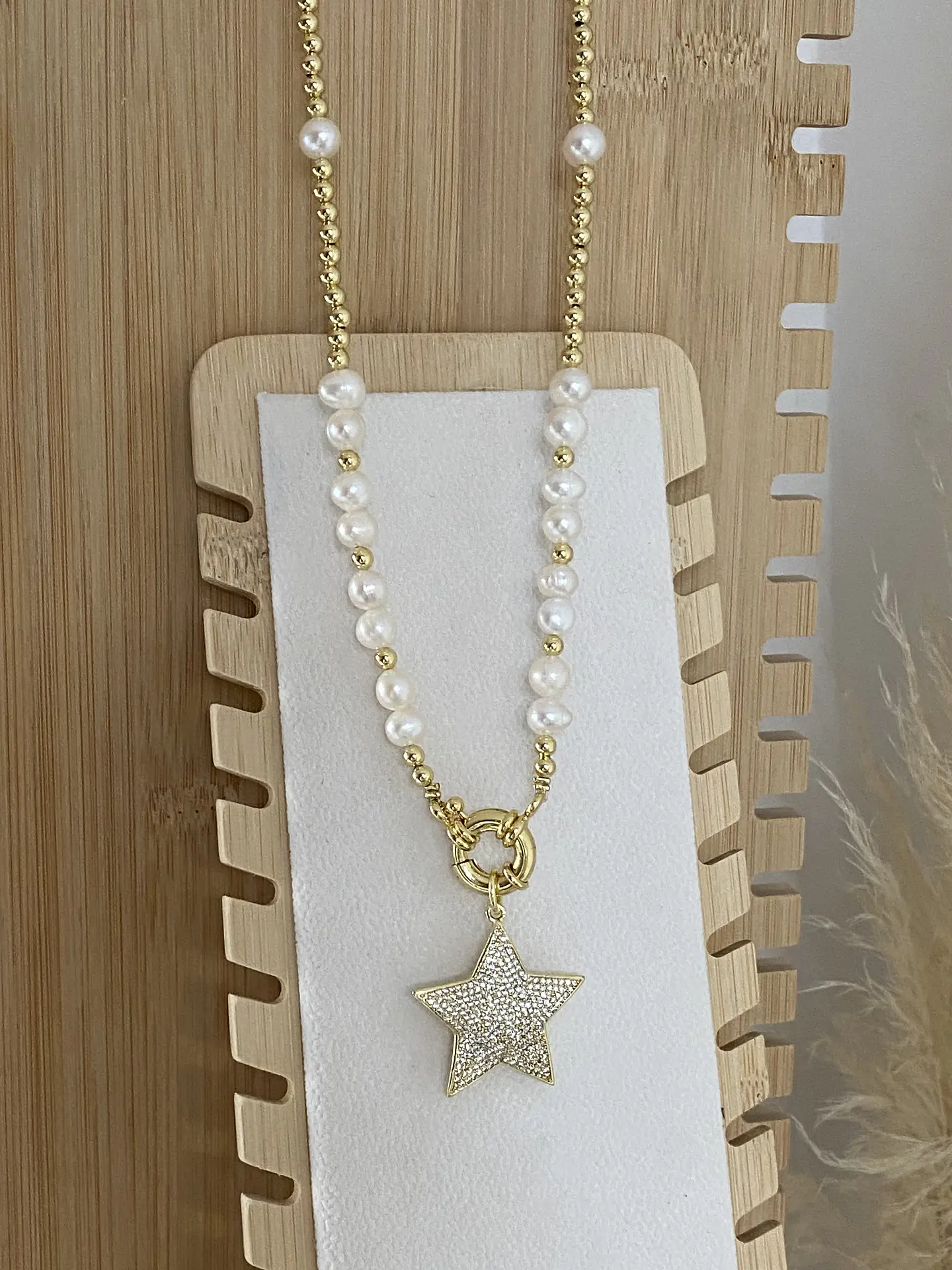 Collar Perlas Río Estrella Circones  2