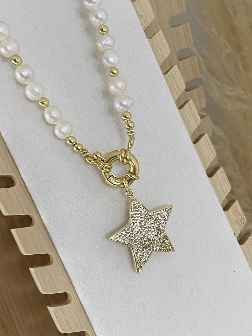 Collar Perlas Río Estrella Circones  4