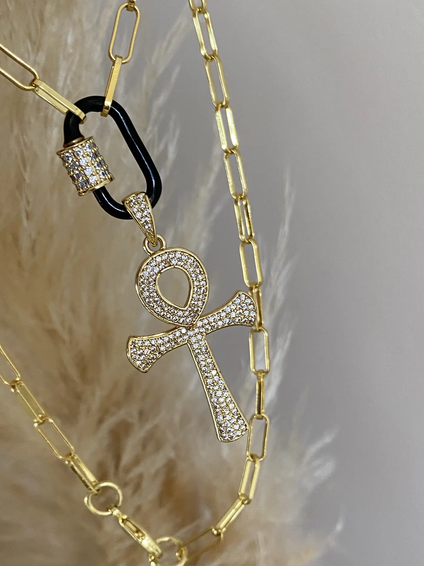 Collar Cruz Egipcia ANKH  + Conector Black 1
